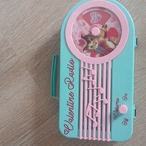 Mr Christmas Valentine Kitty Radio Toy 3 Stations Handle Mint Green Fun Gift